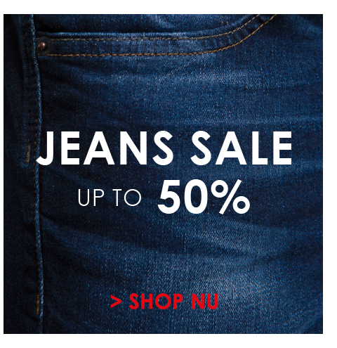 Jeans sale tot 50 procent korting
