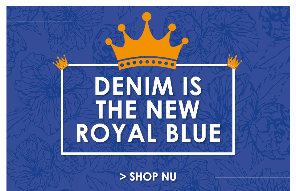 Denim is the new royal blue